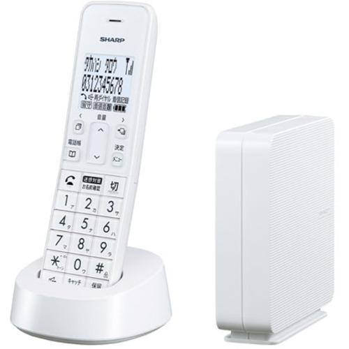 SHARP（シャープ） コードレス 電話機 JD-SF3CL-W ｜ コンパクト 