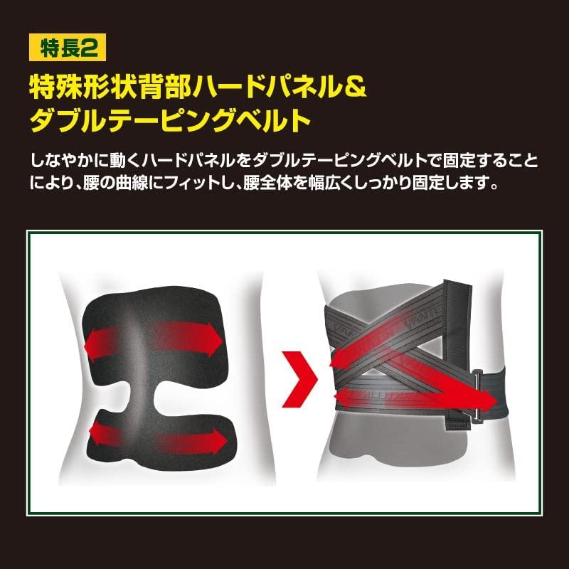 [48時間以内出荷] バンテリン コーワ サポーター 腰椎コルセット ふつう Mサイズ (へそ周り 65〜85cm) ブラック ｜ 強力固定 ｜ #30 ｜ [興和]｜mitsuwastyle｜04