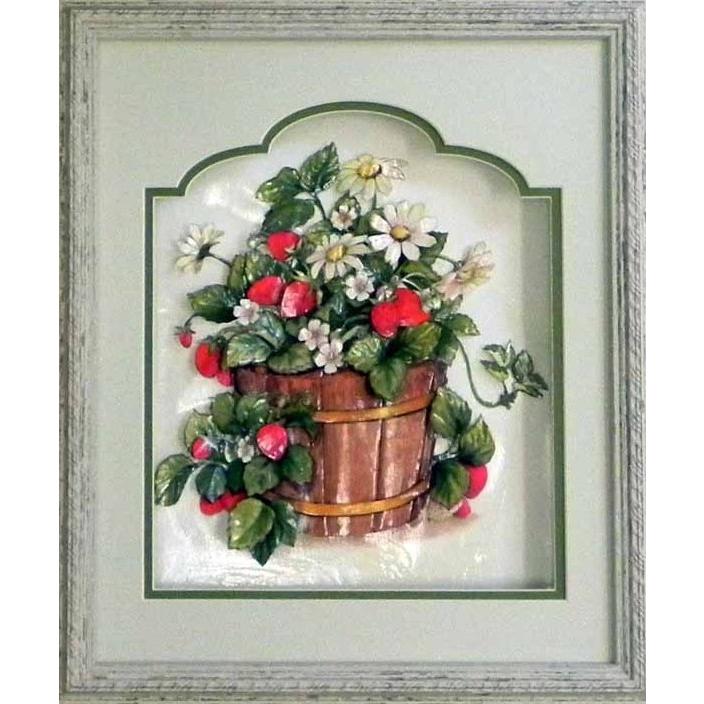 シャドーボックスキット いちごの花 テキスト 額付き 8 10インチサイズ 3d ミツヤ 額 クラフト 初心者 P785ancdm2 シャドーボックス ミツヤ 通販 Yahoo ショッピング