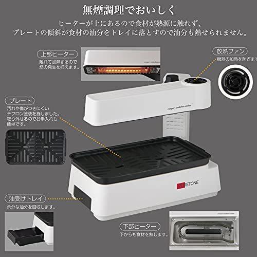 日本初の ホワイト 無煙 ホットプレート 焼き肉プレート 無煙ロースター 東京deco 上部 下部のダブル加熱 上下w加 グリルプレート スモークレス ホットプレート Wp Polestarcalendars Com