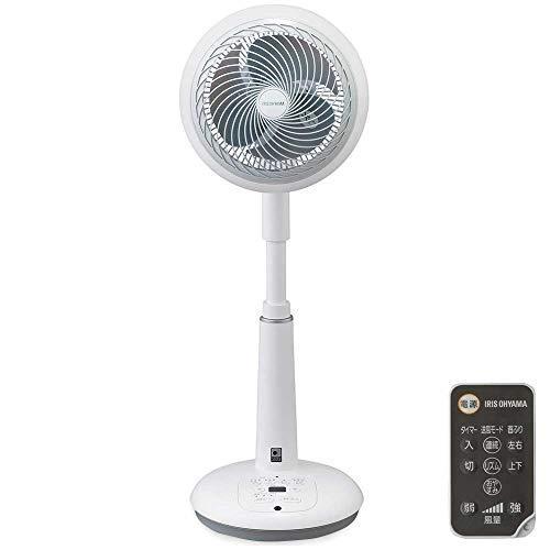 アイリスオーヤマ サーキュレーター 音声操作 扇風機 上下左右首振り 30畳 パワフル送風 DCモーター リモコン付き ホワイト STF-DCV 30畳 ホワイト STF 音声操作モデル