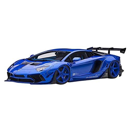 AUTOart 1/18 リバティーウォーク LB-WORKS ランボルギーニ アヴェンタドール リミテッドエディション ハイパー・ブルー 完成品