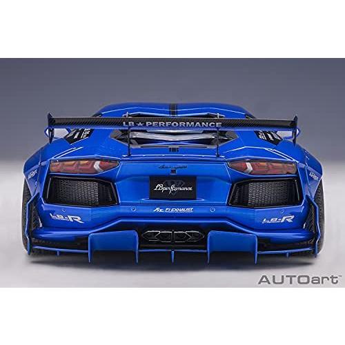 AUTOart 1/18 リバティーウォーク LB-WORKS ランボルギーニ アヴェンタドール リミテッドエディション ハイパー・ブルー 完成品 AUTOart