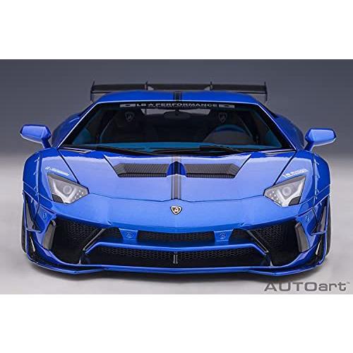AUTOart 1/18 リバティーウォーク LB-WORKS ランボルギーニ アヴェンタドール リミテッドエディション ハイパー・ブルー 完成品 AUTOart
