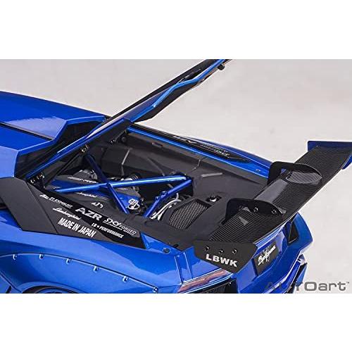 AUTOart 1/18 リバティーウォーク LB-WORKS ランボルギーニ アヴェンタドール リミテッドエディション ハイパー・ブルー 完成品 AUTOart