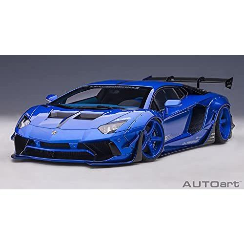 AUTOart 1/18 リバティーウォーク LB-WORKS ランボルギーニ アヴェンタドール リミテッドエディション ハイパー・ブルー 完成品 AUTOart
