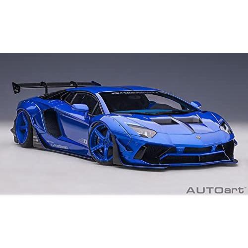 AUTOart 1/18 リバティーウォーク LB-WORKS ランボルギーニ アヴェンタドール リミテッドエディション ハイパー・ブルー 完成品 AUTOart
