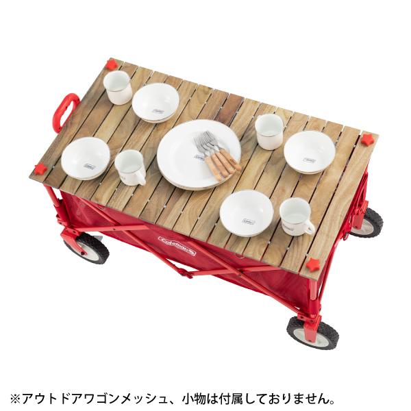 Coleman（コールマン） アウトドアワゴンウッドロールテーブル