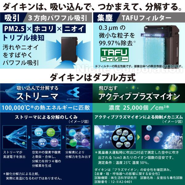 ダイキン（DAIKIN） 空気清浄機 加湿器 除湿 花粉対策 MCZ706A