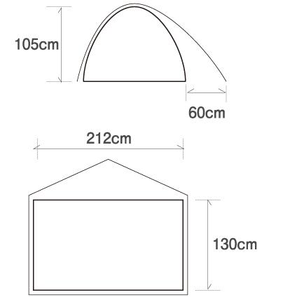 ファイントラック（finetrack） カミナドーム2 ( オレンジ / グレー