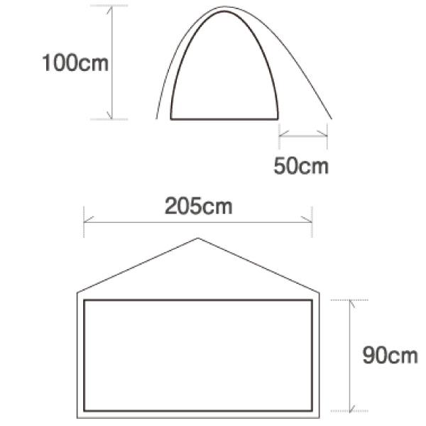 ファイントラック（finetrack） カミナドーム1 FAG0311-GR テント 一人