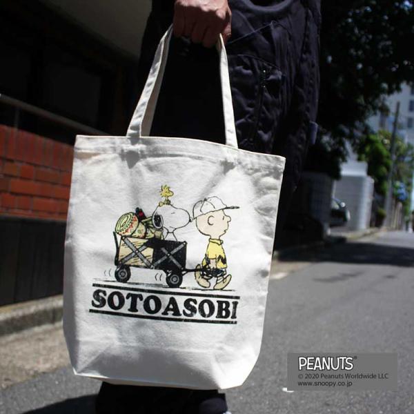 grn outdoor SNOOPY TOTE GO0429R スヌーピー コラボ トートバッグ｜mitsuyoshi｜05