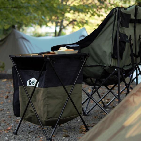 grn grn outdoor MEKAKUSHI サイドテーブル GO0467F 目隠し 折りたたみ