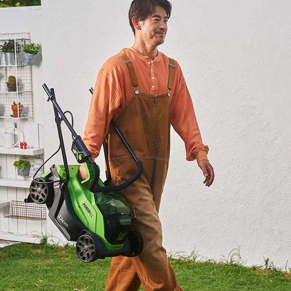 グリーンワークス 24V バッテリー 手押し式芝刈機 ・充電器付き