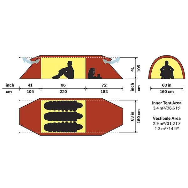 HILLEBERG（ヒルバーグ） ケロン3GT グリーン 12770011008003 国内正規