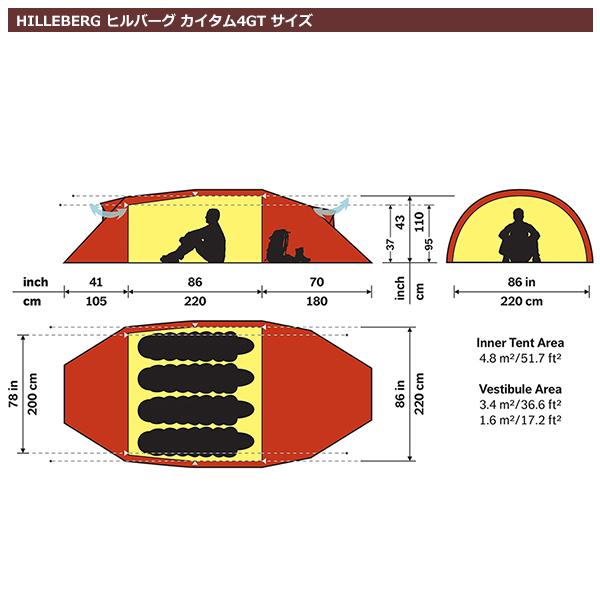 HILLEBERG（ヒルバーグ） カイタム4GT グリーン 12770178008004