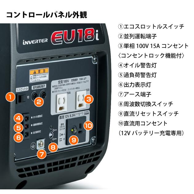 ホンダ 発電機 EU18i 正弦波インバーター搭載 EU18IT JN 新品・オイル充填試運転済 始動稼働確認済 始動稼働確認済 エンジン｜mitsuyoshi｜13