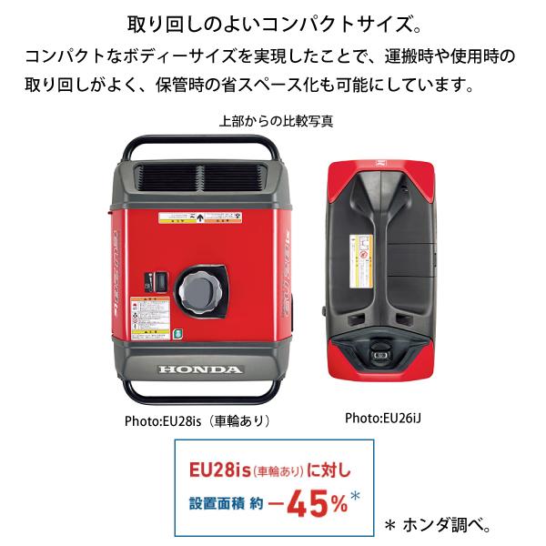 ホンダ 6月入荷予定 発電機 EU26iJ 正弦波インバーター搭載発電 ホンダ 6月入荷予定 発電機 EU26iJ 正弦波インバーター搭載発電