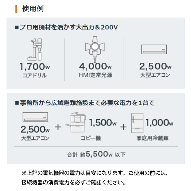 ホンダ 発電機 EU55is 正弦波インバーター搭載発電機 EU55ISNJNT ホンダ発電機 新品・オイル充填 試運転済 始動稼働確認済 非常用電源 防災 車輪 ホイール｜mitsuyoshi｜02