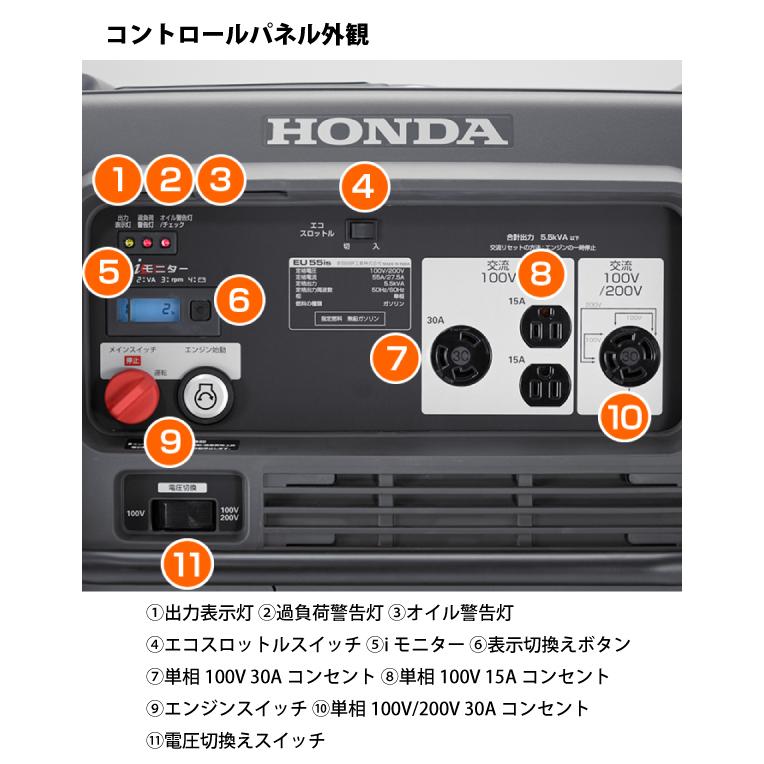 ホンダ 5月中旬入荷予定 発電機 EU55is 正弦波インバーター搭載 ホンダ 5月中旬入荷予定 発電機 EU55is 正弦波インバーター搭載