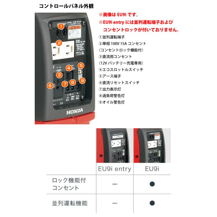 ホンダ 発電機 EU9i entry 正弦波インバーター搭載 EU9IT1JN3 ホンダ 発電機 EU9i entry 正弦波インバーター搭載 EU9IT1JN3