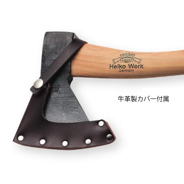 ヘルコ ヘリテイジ ハンド アックス HR-7 牛革製カバー付き 薪割り斧 
