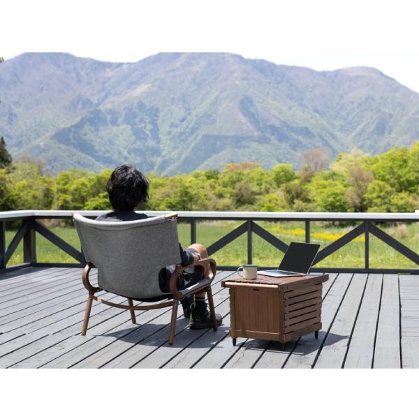 IKIKI｜イキキ グランドチェア ウォルナット ファブリック