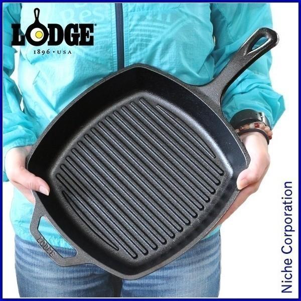 LODGE（ロッジ） スクエアグリルパン 10 1/2 L8SGP3 スキレット 波型