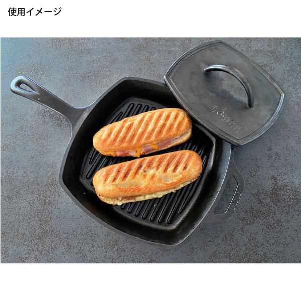 ル・クルーゼ スクエア パニーニプレスロッジとLODGE スクエアグリルパン LODGE（ロッジ） スクエアグリルパン 10 1/2 L8SGP3 スキレット 波型