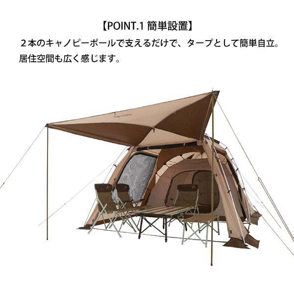 ロゴス Tradcanvas PANELドゥーブルXLセット-BB 71208003 テント タープ キャンプ セット｜mitsuyoshi｜04