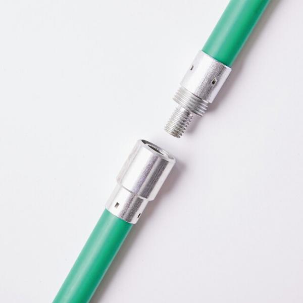 メイク 薪ストーブ 煙突 プロフェッショナルバー1m 5本＋ナイロンブラシΦ150mm 1個セット ロッド 煙突掃除 ブラシ_2