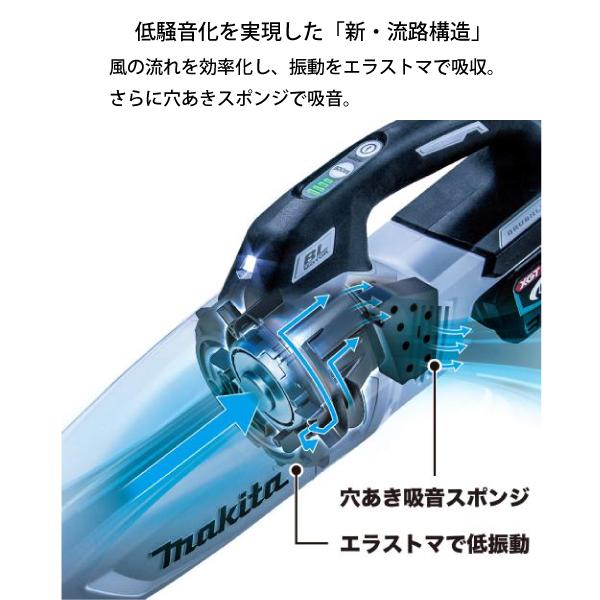 マキタ（makita） 40Vmax 充電式クリーナー オリーブ 本体のみ CL002GZO バッテリ・充電器別売り｜mitsuyoshi｜04