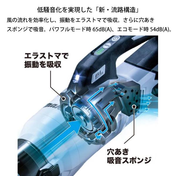 マキタ（makita） 40Vmax 充電式クリーナ スノーホワイト バッテリー