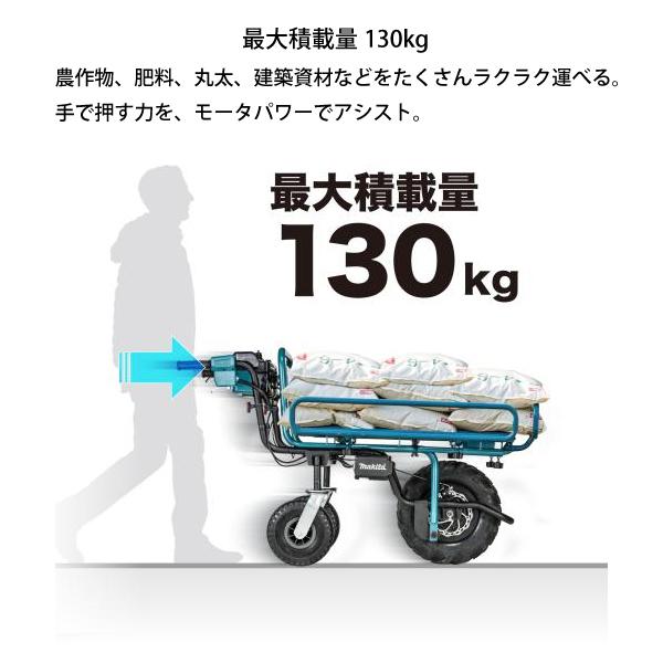 マキタ makita 18V 充電式運搬車 本体のみ CU180DZN バッテリー・充電器別売り 電動 猫車 バッテリー式 台車 荷運び 純正｜mitsuyoshi｜07