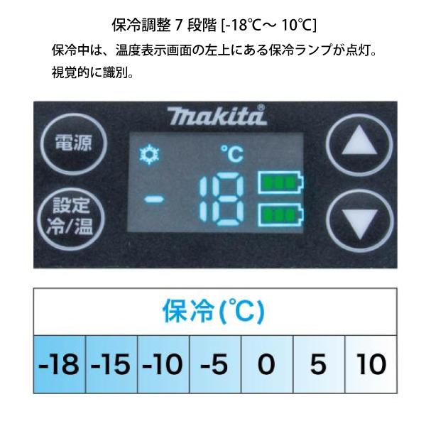 マキタ 充電式 保冷温庫 50L 青 本体のみ CW002GZ 40V 18V バッテリ・充電器別売 クーラーボックス 保冷庫 保温庫 アウトドア キャンプ 車中泊 純正｜mitsuyoshi｜13