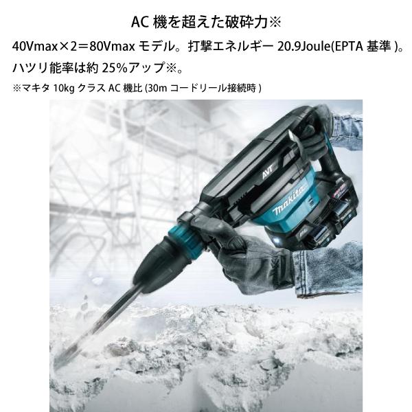 マキタ マキタ（makita） 80Vmax 充電式ハンマ 本体のみ HM002GZK 