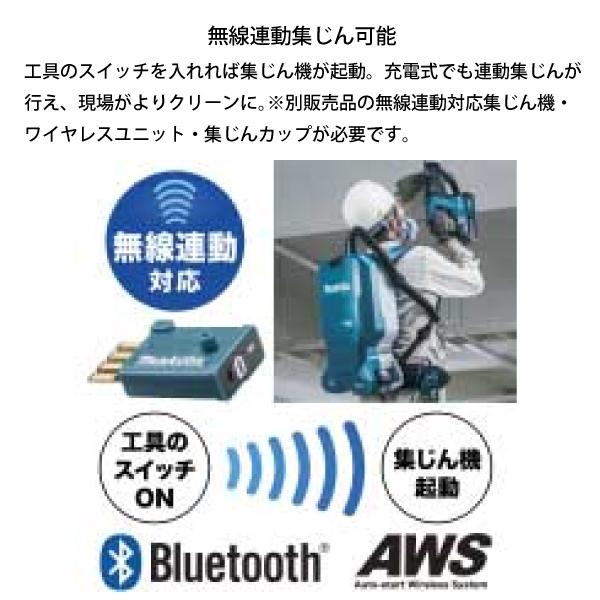 マキタ（makita） 28mm 充電式ハンマドリル 集じんシステム付 黒