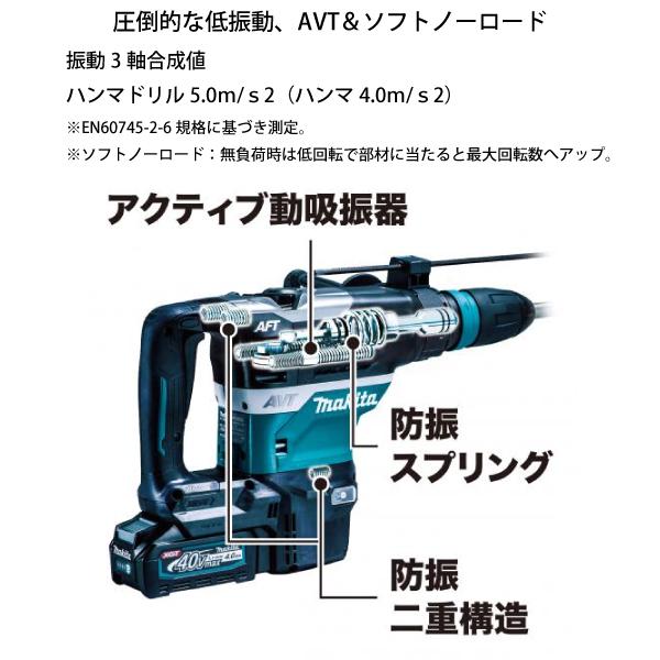 マキタ（makita） 40mm 充電式ハンマドリル HR005GRMX ハンマードリル 