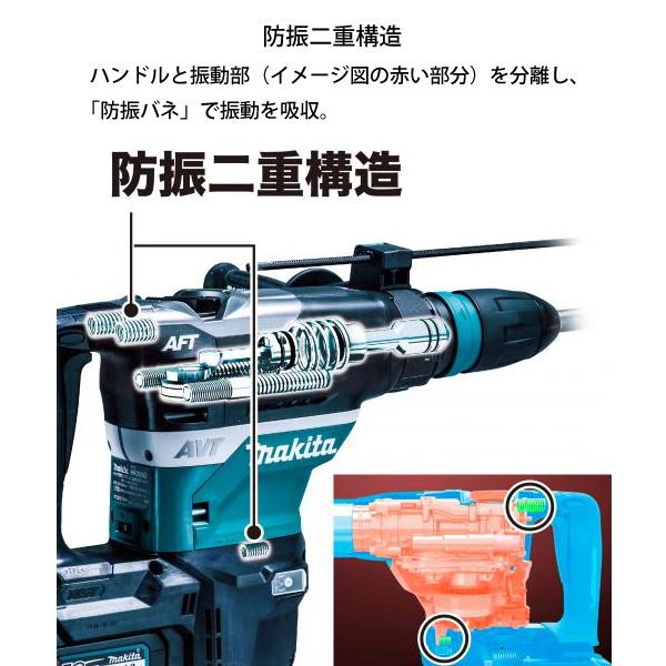マキタ（makita） 40mm 充電式ハンマドリル HR005GRMX ハンマードリル 