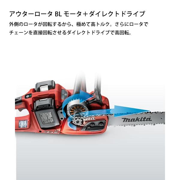 マキタ マキタ（makita） 充電式チェンソー ガイドバー 400mm 赤 