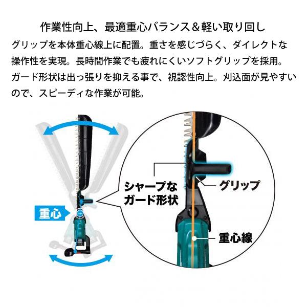 マキタ（makita） 40Vmax 充電式ヘッジトリマ 600mm 本体のみ MUH011GZ