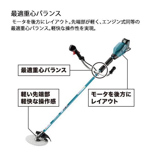 マキタ（makita） 40Vmax 充電式草刈機 2グリップ 本体のみ MUR009GZ 草刈機 刈払機 刈払い機 充電式 バッテリー式 バッテリ・充電器別売｜mitsuyoshi｜06