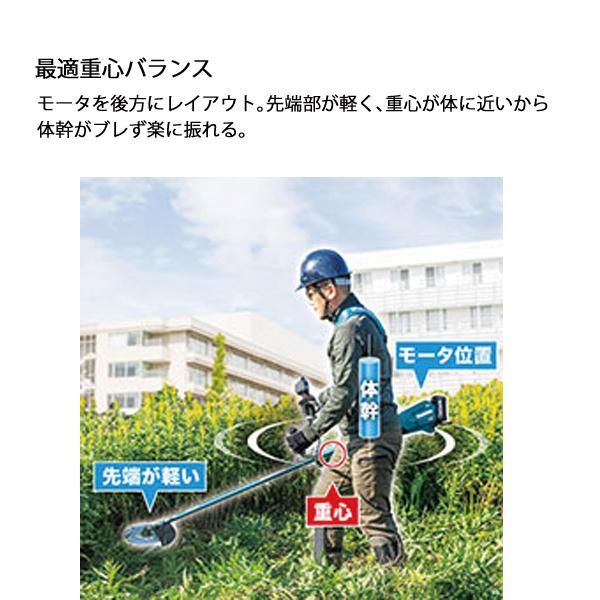 マキタ（makita） makita 40Vmax 充電式 草刈機 230mm 左右非対称U