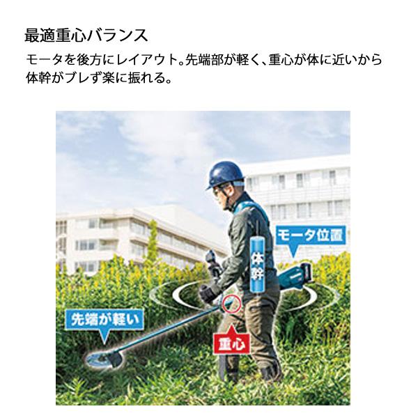 マキタ（makita） makita 40Vmax 充電式 草刈機 230mm 左右非対称U