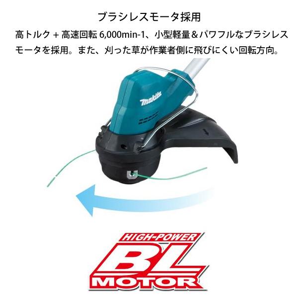 マキタ makita 18V 充電式草刈機 ナイロンコード 青 本体のみ
