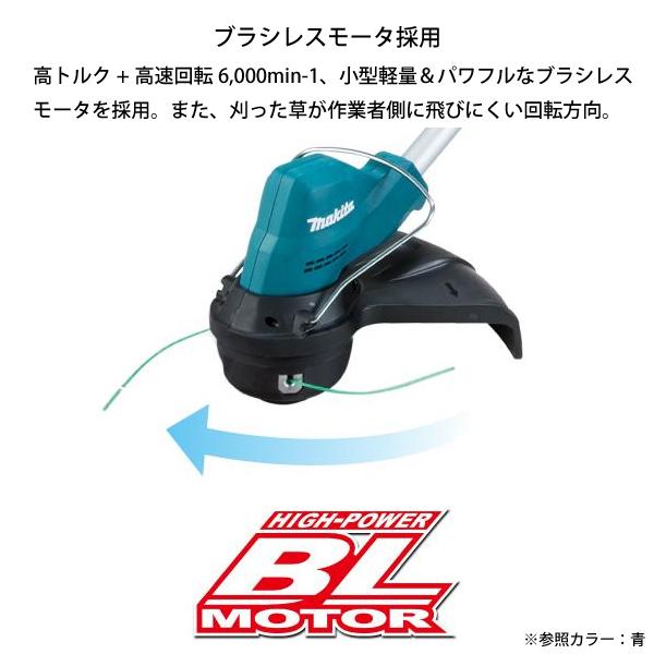 未使用□makita マキタ 充電式草刈機 MUR183UDZ 工具レス 分割