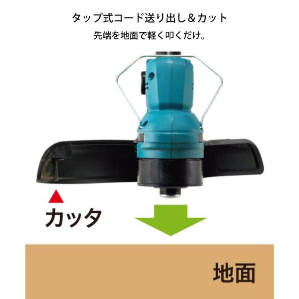 マキタ makita 18V 充電式草刈機 ナイロンコード バッテリー・充電器付き MUR193DSF 草刈り機 充電式 電動草刈り機 刈払い機 電動 純正｜mitsuyoshi｜10