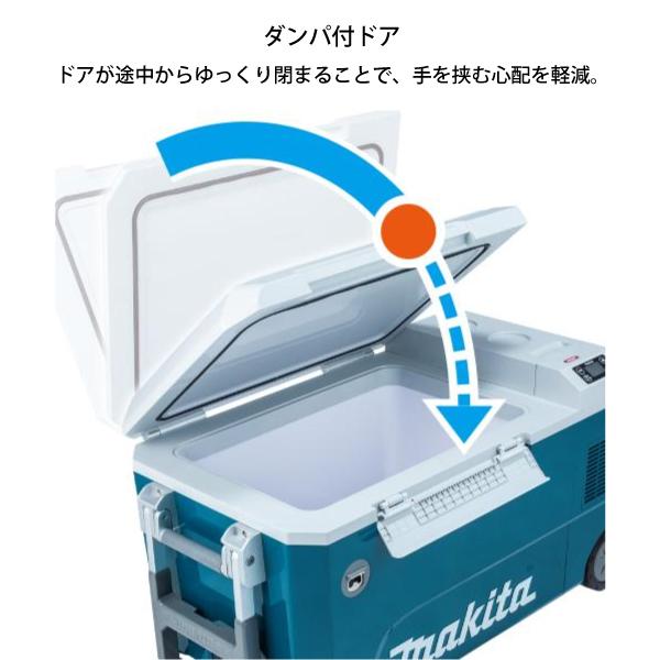 マキタ（makita） ハードクーラー 充電式保冷温庫 50Lオリーブ18V/40max+パワーソースキットXGT6 クーラーボックス ジャグ｜mitsuyoshi｜08