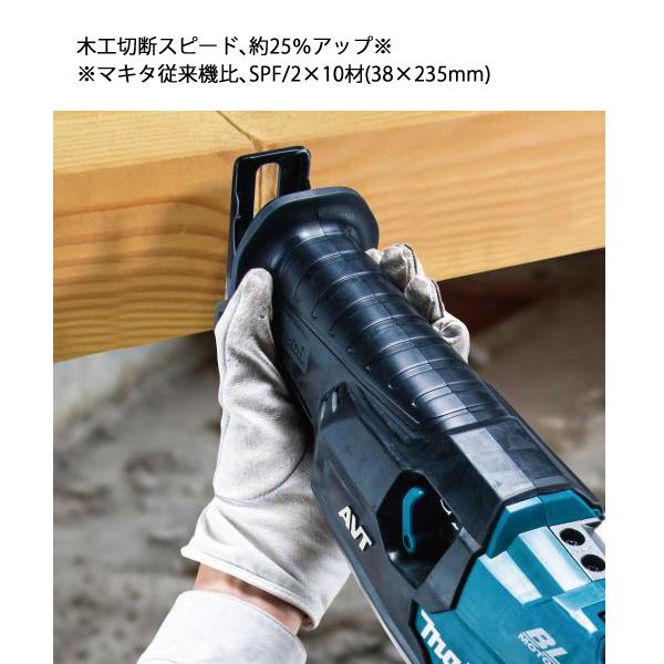 マキタ（makita） 40Vmax 充電式レシプロソー バッテリー ・充電器付き ＆レシプロ刃セット ケース付 BL4025×2本 替え刃 5枚入 JR002GRDX A-57984｜mitsuyoshi｜05