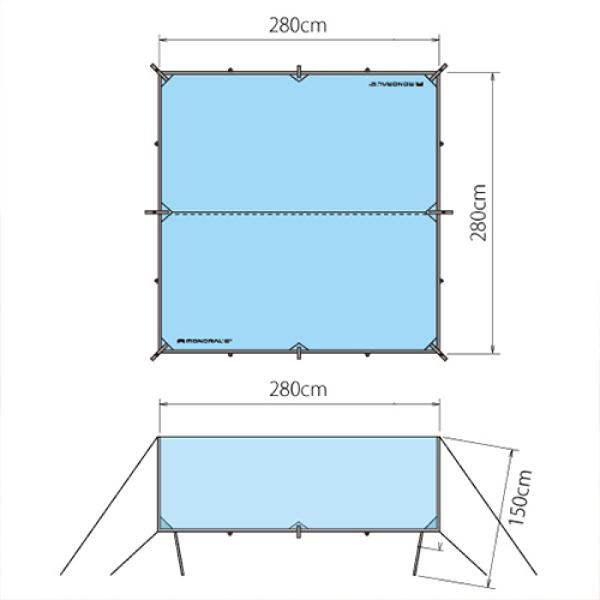 monaural モノラル スカイフィルム150SIL MT-0039 タープ キャンプ用品